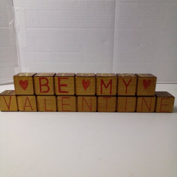 Handmade Wood Mantel Piece Christmas Easter Valentine Welcome Country Decor - Picture 7 of 10